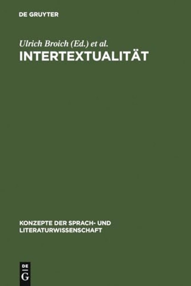 Intertextualität – Formen, Funktionen, anglistische Fallstudien