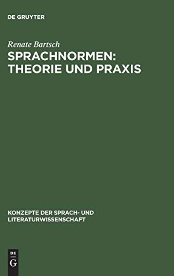 Sprachnormen: Theorie und Praxis – Studienausgabe