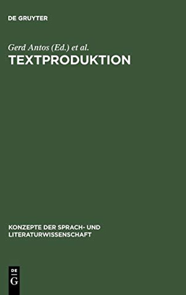 Textproduktion – Ein interdisziplinärer Forschungsüberblick