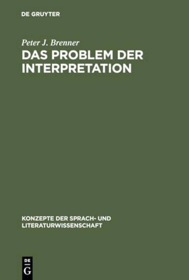 Das Problem der Interpretation