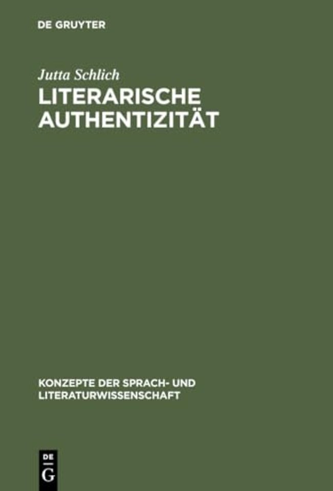 Literarische Authentizität – Prinzip und Geschichte