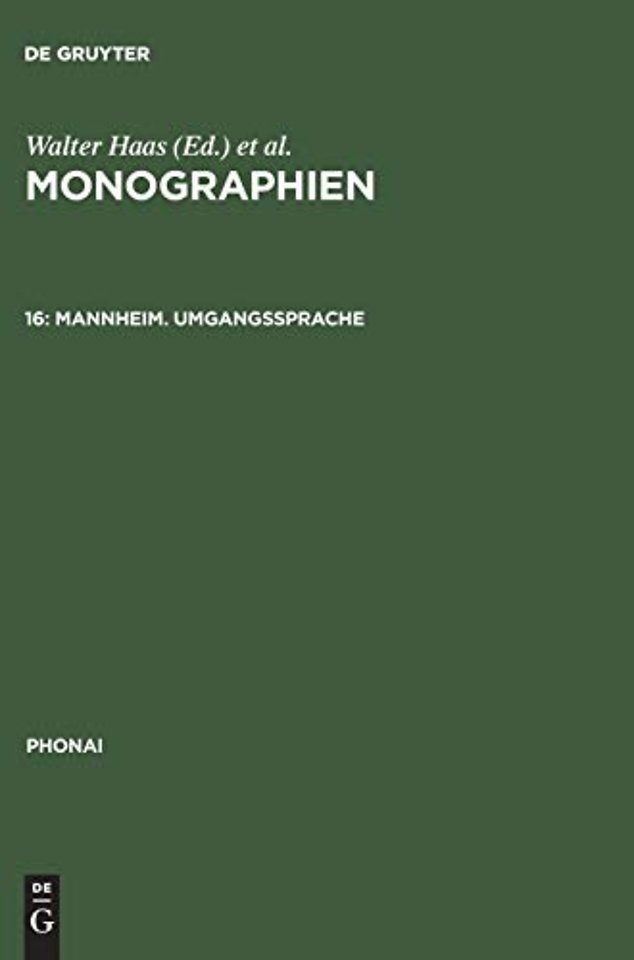 Mannheim. Umgangssprache