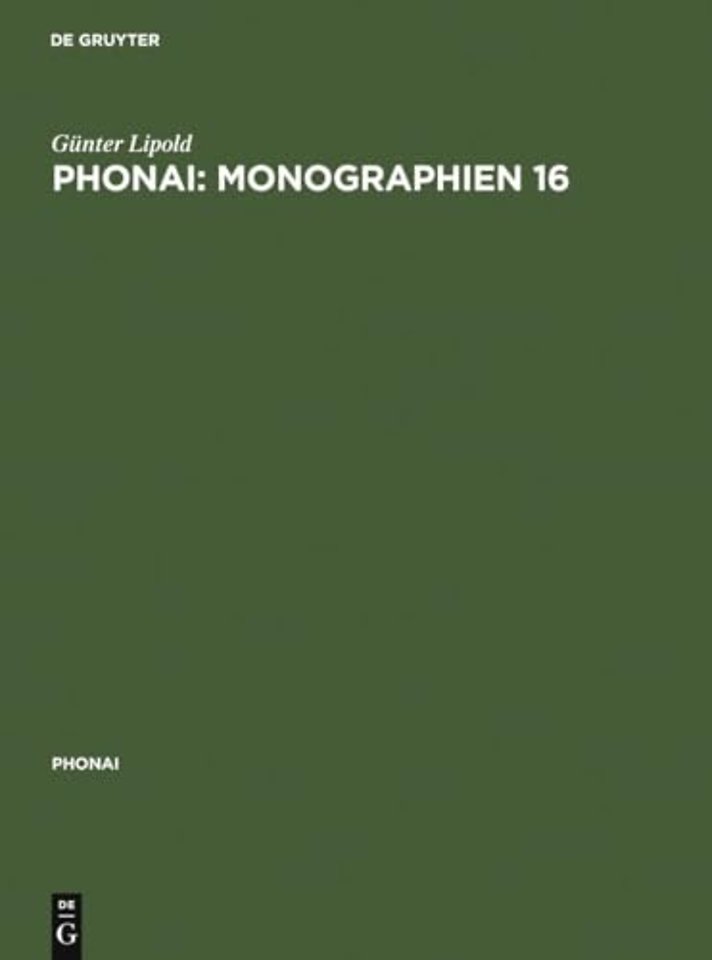 Phonai: Monographien 16 – Gottschee in Jugoslawien – System, Stil, Prozeβ – Phonologie einer Sprachinselmundart. 1. Teil: Suchen, Hinterland, Z