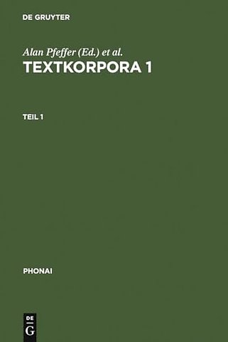 Textkorpora 1 – Grunddeutsch. Texte der gesprochenen deutschen Gegenwartssprache. Überregionale Umgangssprache aus der Bundesrepubli