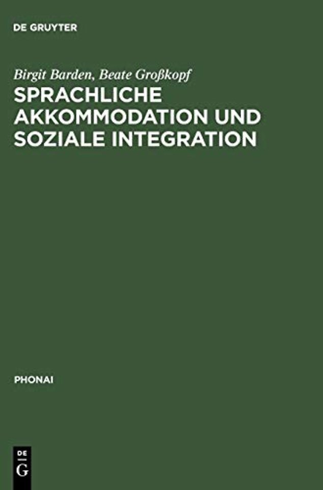 Sprachliche Akkommodation und soziale Integratio – Sächsische Übersiedler und Übersiedlerinnen im rhein–/moselfränkischen und alemannischen Sprachra