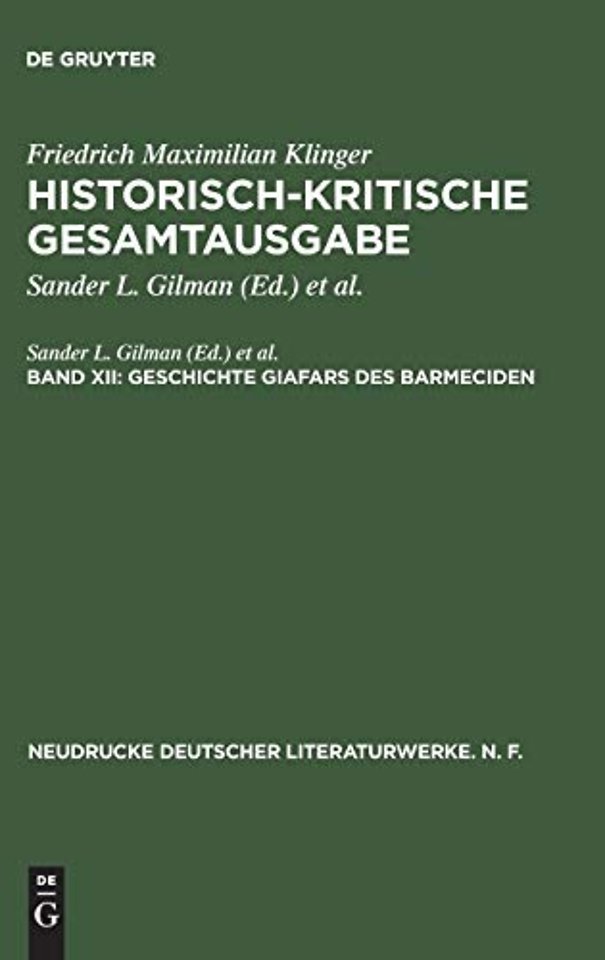 Geschichte Giafars des Barmeciden – Ein Seitenstück zu »Faust`s Leben, Thaten und Höllenfahrt«