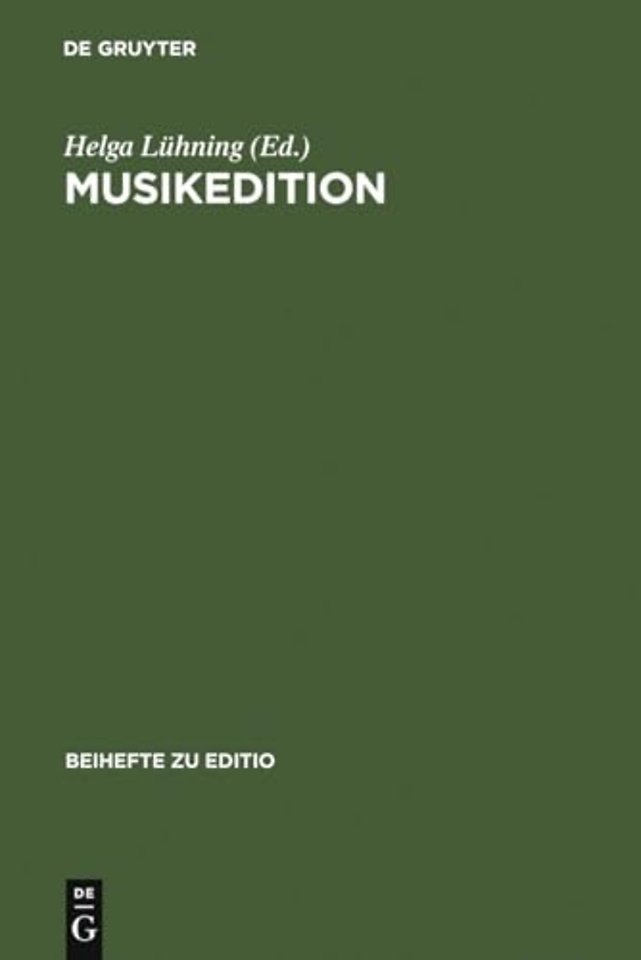 Musikedition – Mittler zwischen Wissenschaft und musikalischer Praxis