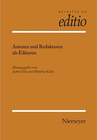 Autoren Und Redaktoren ALS Editoren