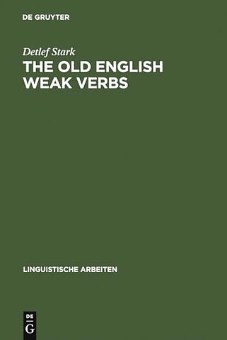 The old English weak verbs