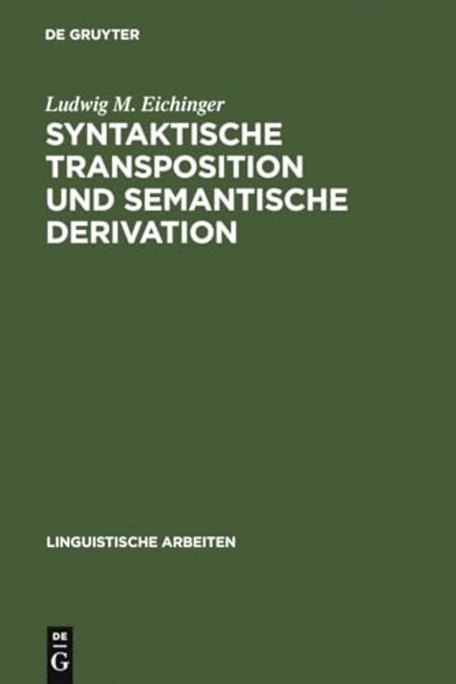 Syntaktische Transposition und semantische Deriv – die Adjektive auf –isch im heutigen Deutsch