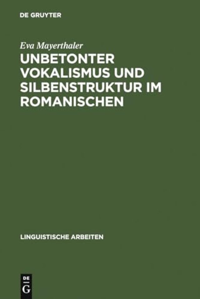 Unbetonter Vokalismus und Silbenstruktur im Roma – Beiträge zu einer dynamischen Prozeβtypologie