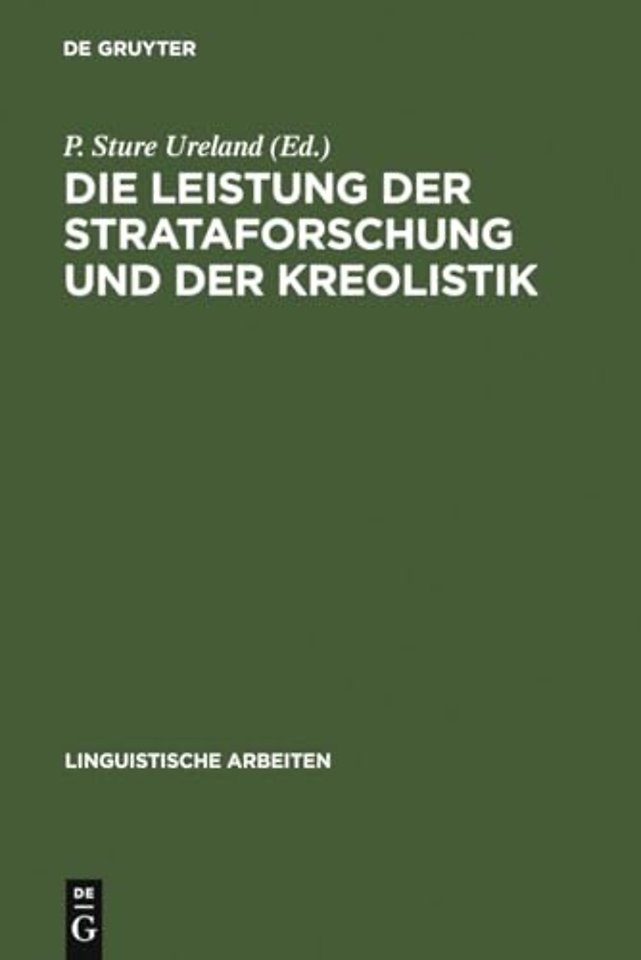 Die Leistung Der Strataforschung Und Der Kreolistik