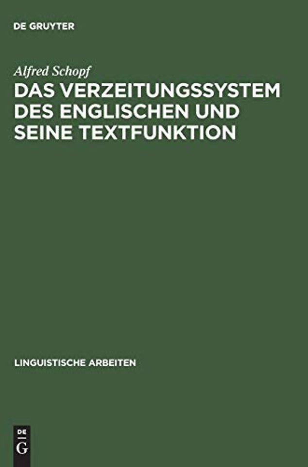 Das Verzeitungssystem des Englischen und seine Textfunktion