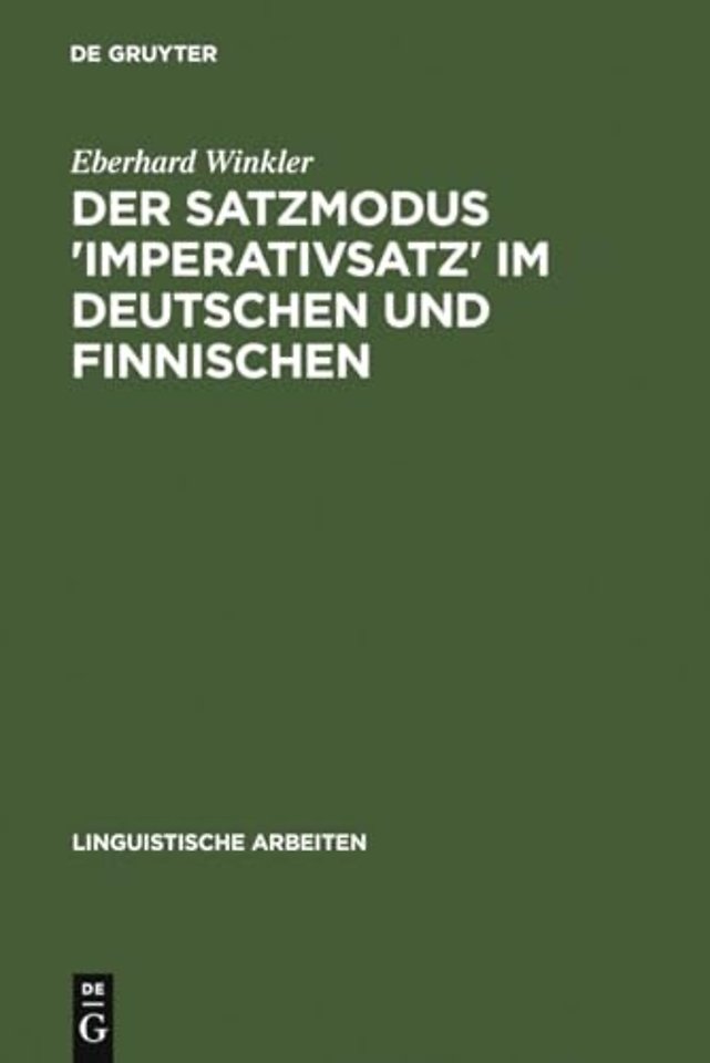 Der Satzmodus `Imperativsatz` im Deutschen und Finnischen