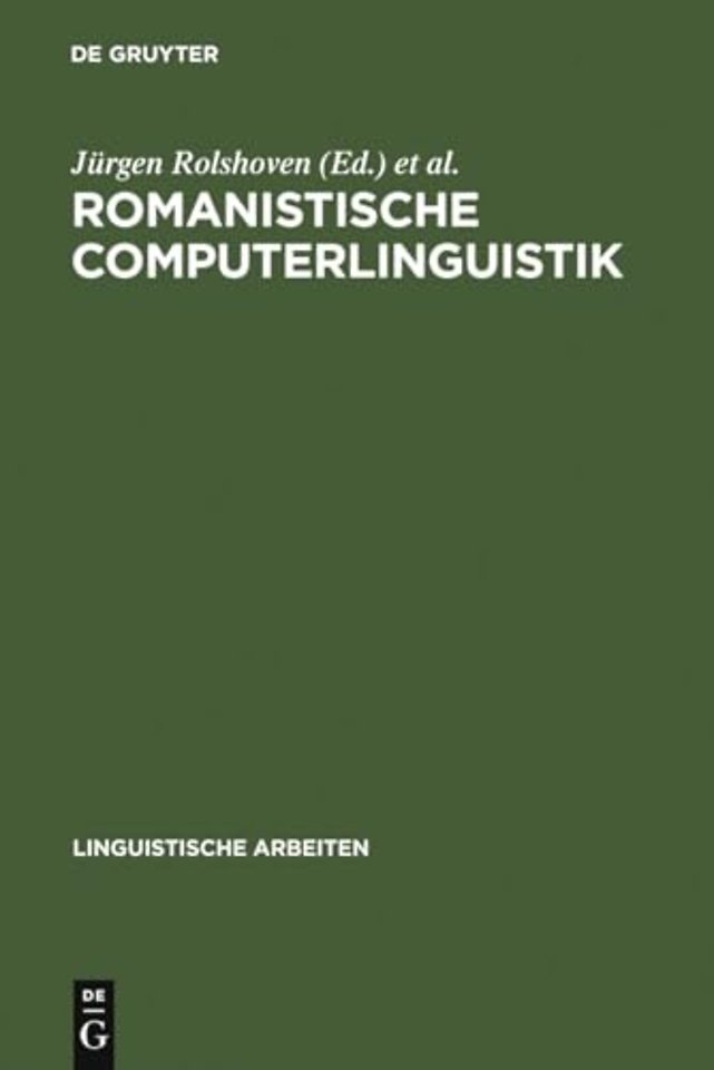 Romanistische Computerlinguistik – Theorien und Implementationen