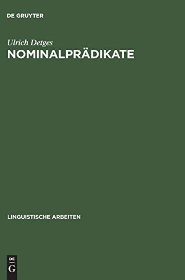 Nominalprädikate – Eine valenztheoretische Untersuchung der französischen Funktionsverbgefüge des Paradigmas "être Präpositi
