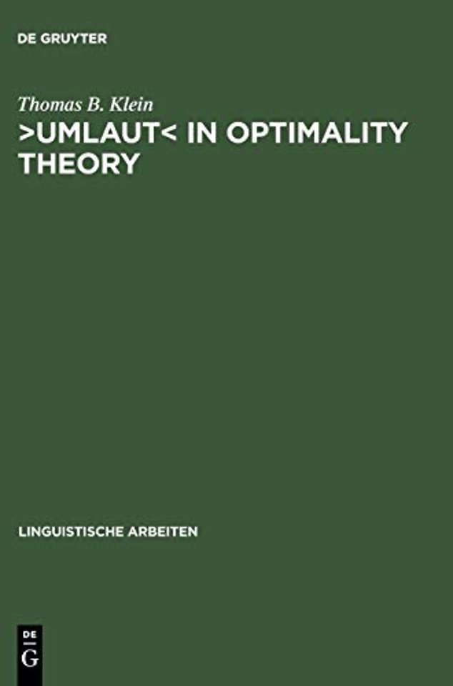 ›Umlaut‹ in Optimality Theory