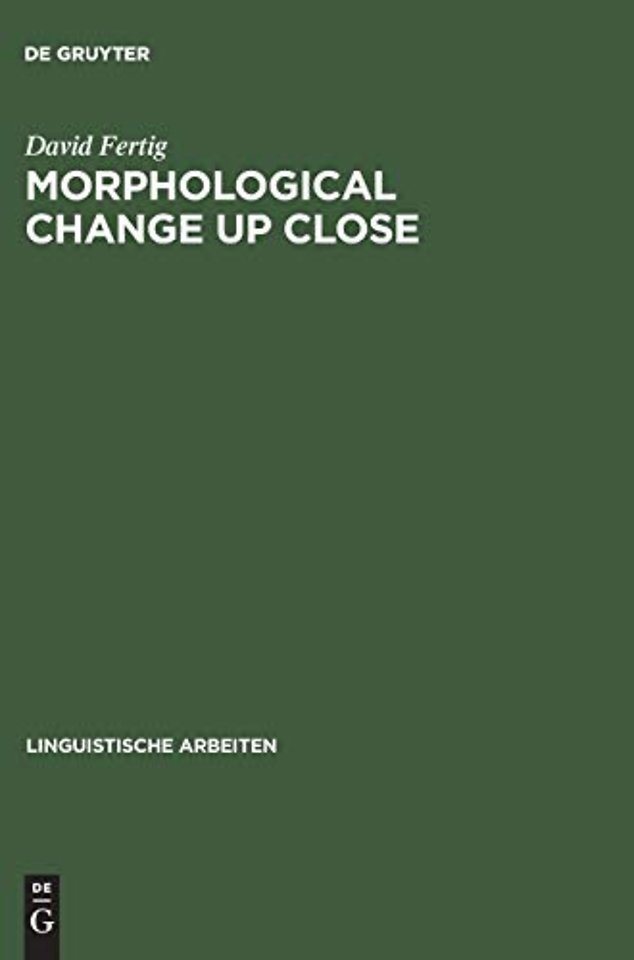 Morphological Change Up Close – Two and a Half Centuries of Verbal Inflection in Nuremberg