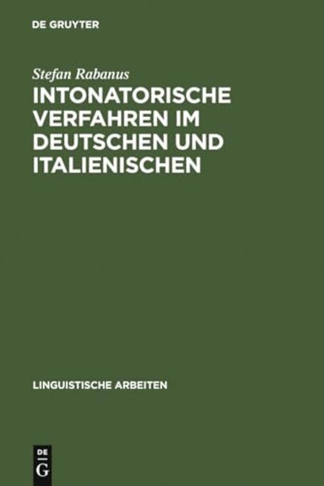Intonatorische Verfahren im Deutschen und Italie – Gesprächsanalyse und autosegmentale Phonologie