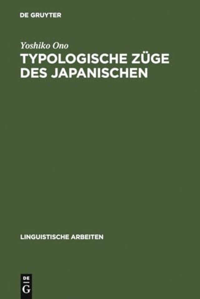 Typologische Züge des Japanischen