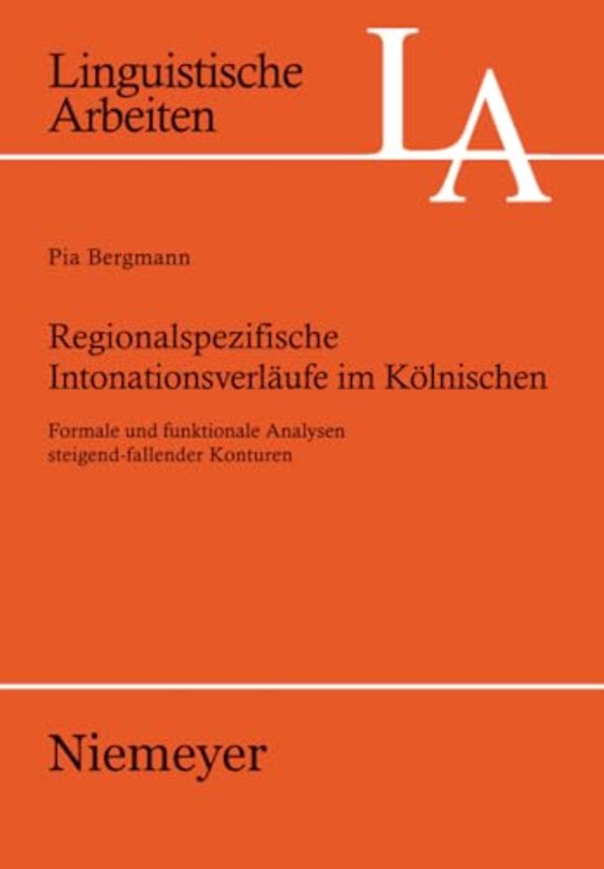Regionalspezifische Intonationsverlaufe im Kolnischen