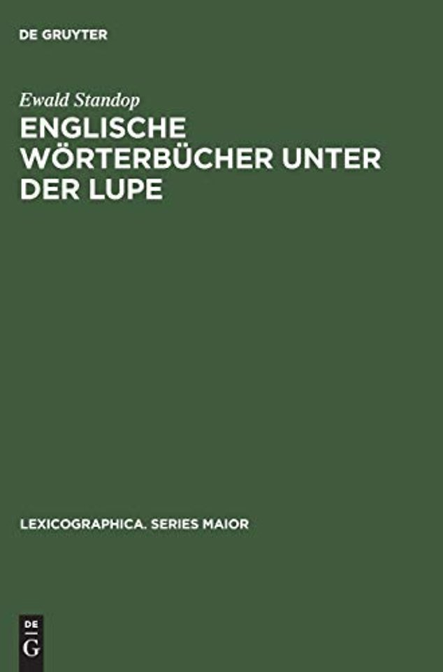Englische Worterbucher unter der Lupe