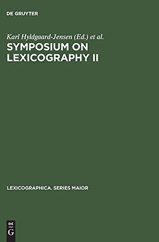 Symposium on Lexicography II