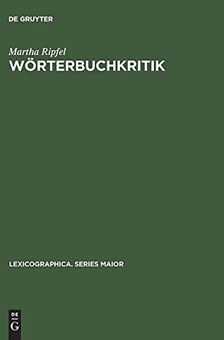 Wörterbuchkritik – Eine empirische Analyse von Wörterbuchrezensionen
