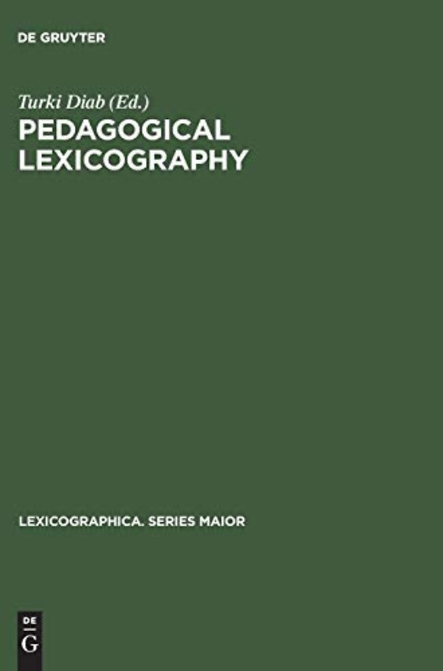 Pedagogical lexicography