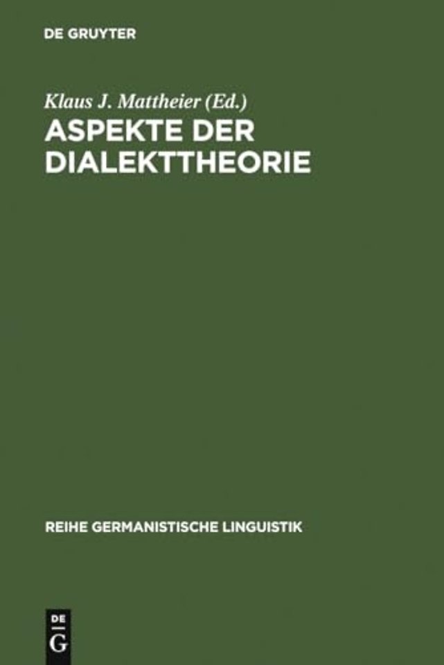 Aspekte der Dialekttheorie