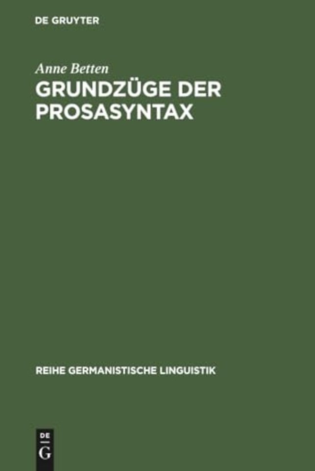 Grundzüge der Prosasyntax – Stilprägende Entwicklungen vom Althochdeutschen zum Neuhochdeutschen