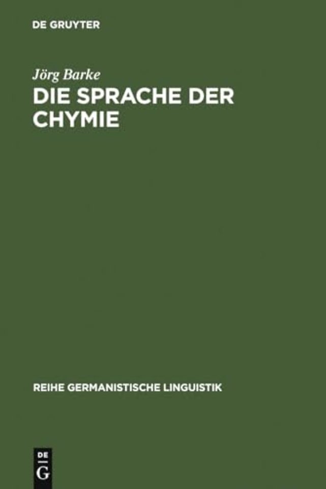 Die Sprache der Chymie