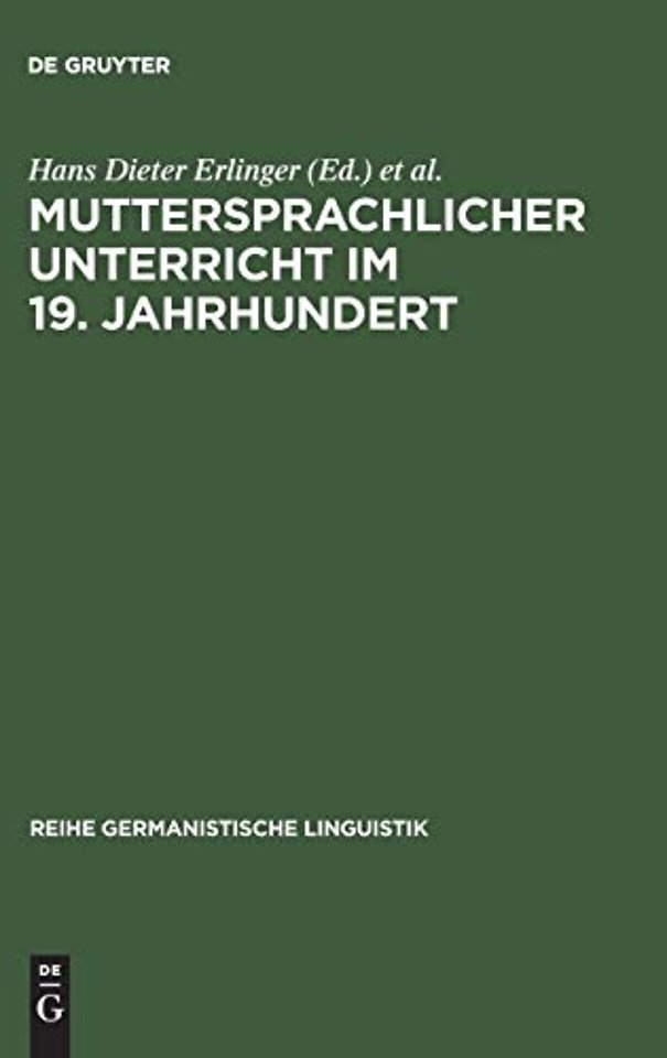 Muttersprachlicher Unterricht im 19. Jahrhundert