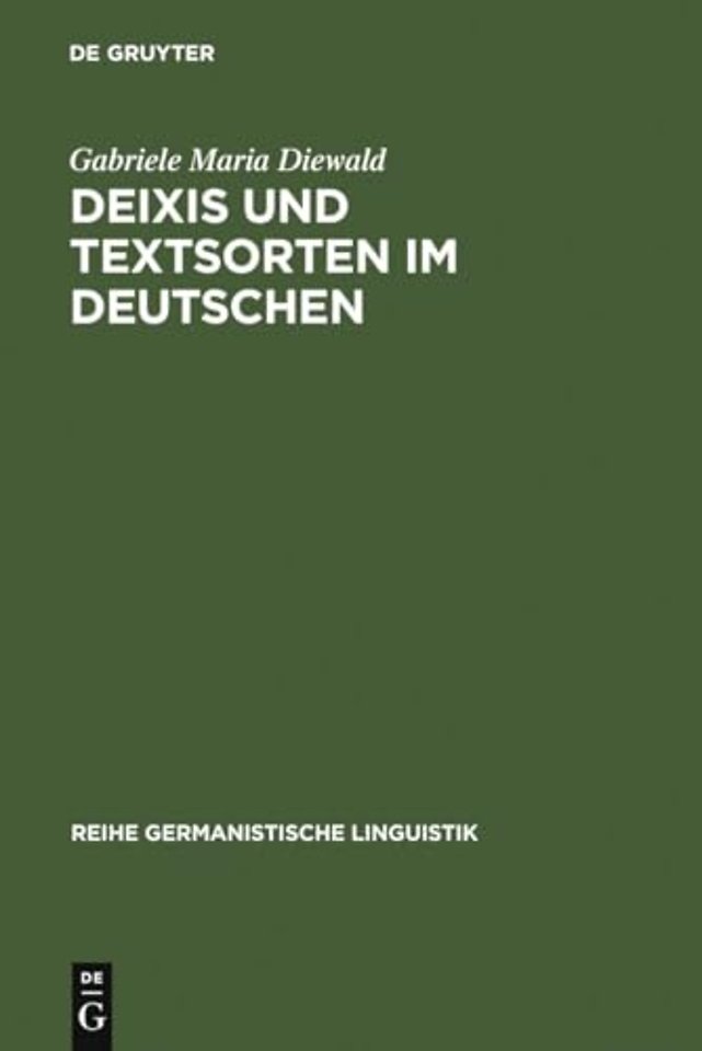 Deixis und Textsorten im Deutschen