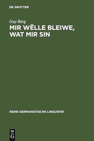 Mir wëlle bleiwe, wat mir sin – Soziolinguistische und sprachtypologische Betrachtungen zur luxemburgischen Mehrsprachigkeit