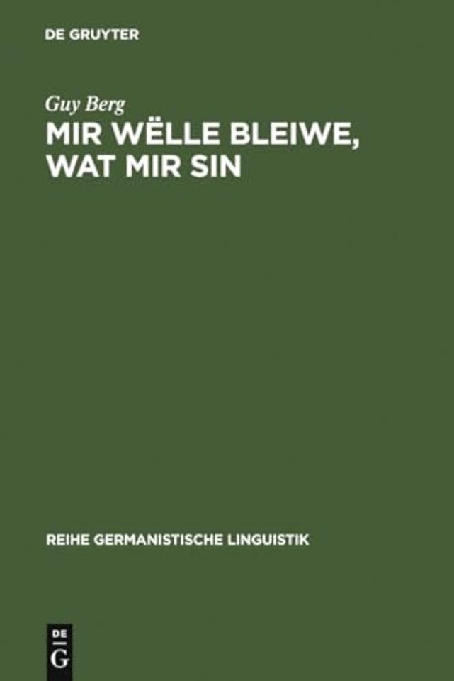 Mir wëlle bleiwe, wat mir sin – Soziolinguistische und sprachtypologische Betrachtungen zur luxemburgischen Mehrsprachigkeit