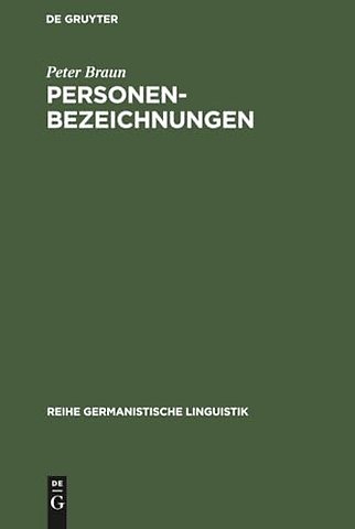 Personenbezeichnungen – Der Mensch in der deutschen Sprache