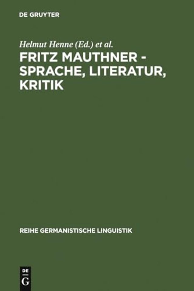 Fritz Mauthner – Sprache, Literatur, Kritik – Festakt und Symposion zu seinem 150. Geburtstag