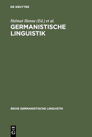 Germanistische Linguistik – Konturen eines Faches