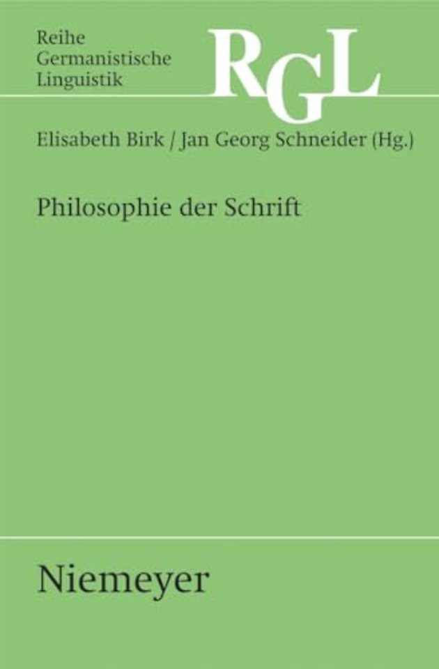 Philosophie der Schrift