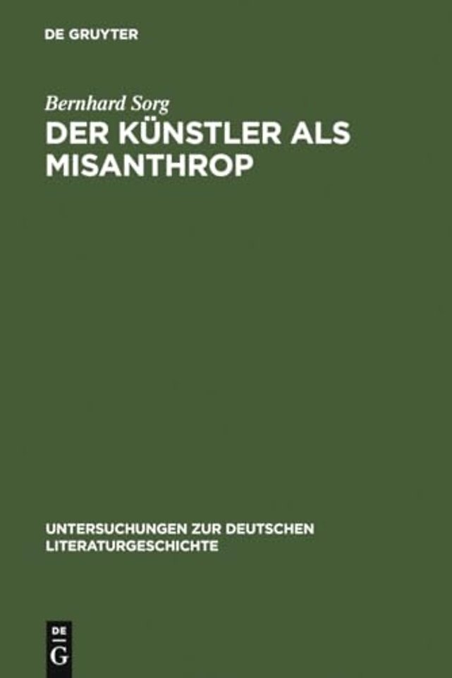 Der Kunstler als Misanthrop