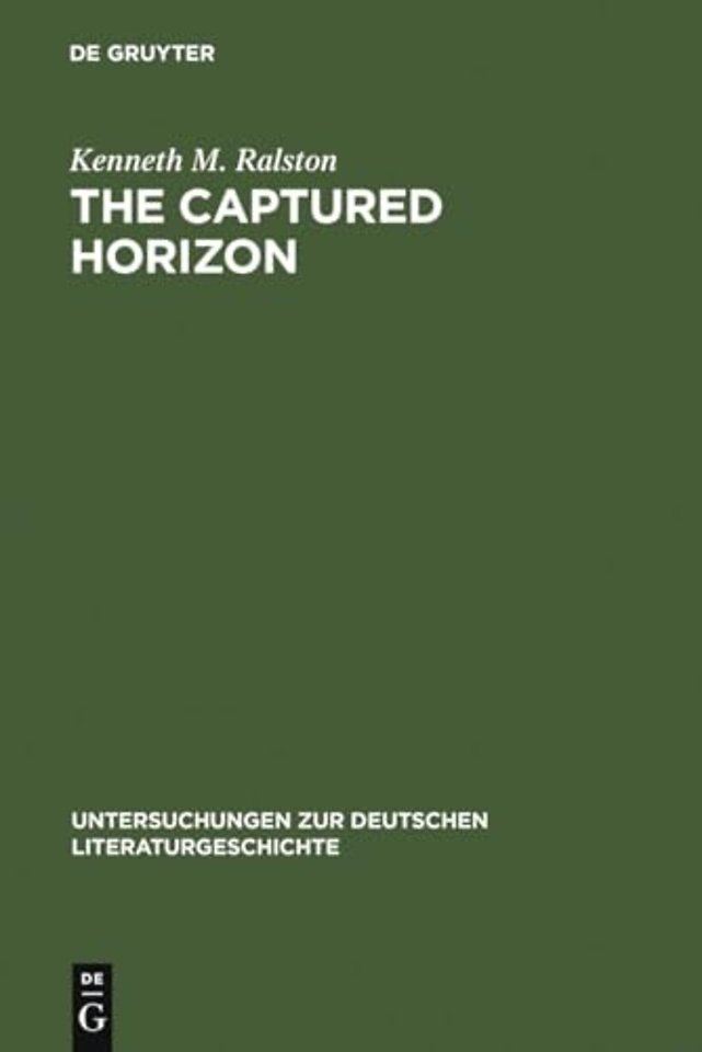 The Captured Horizon – Heidegger and the "Nachtwachen von Bonaventura"