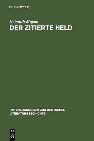 Der zitierte Held – Studien zur Intertextualität in Wilhelm Raabes Roman "Das Odfeld"