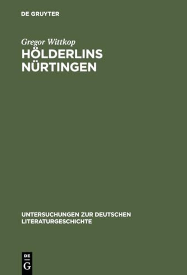 Holderlins Nurtingen