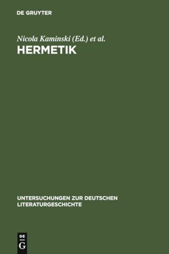 Hermetik – Literarische Figurationen zwischen Babylon und Cyberspace