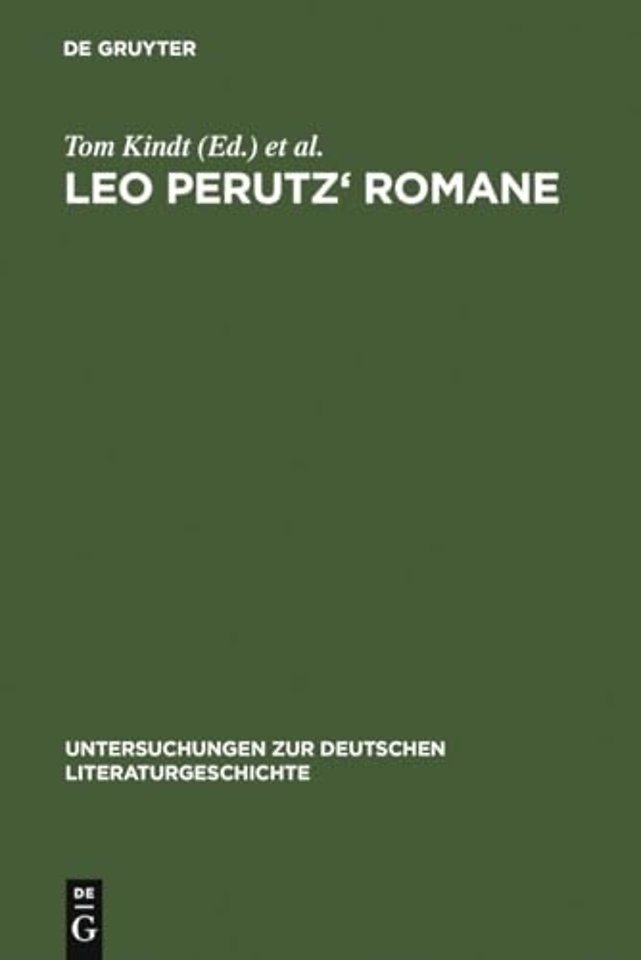 Leo Perutz` Romane – Von der Struktur zur Bedeutung