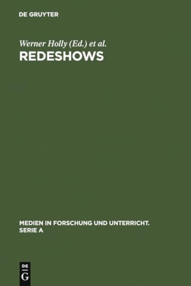 Redeshows – Fernsehdiskussionen in der Diskussion