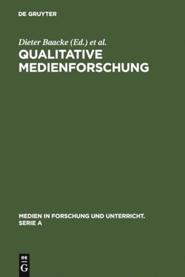 Qualitative Medienforschung – Konzepte und Erprobungen