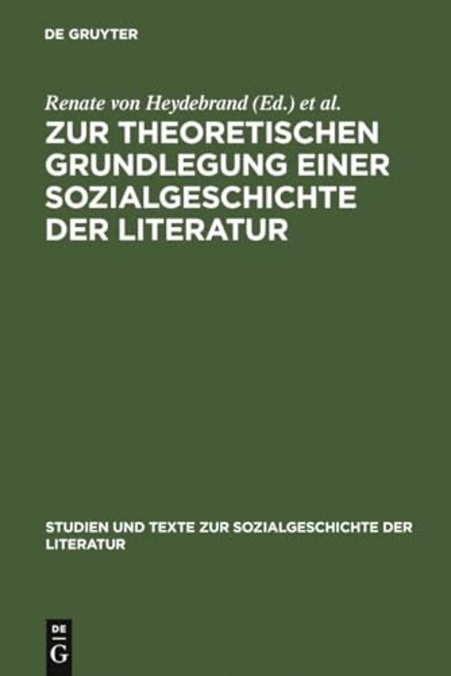 Zur theoretischen Grundlegung einer Sozialgeschi – Ein struktural–funktionaler Entwurf