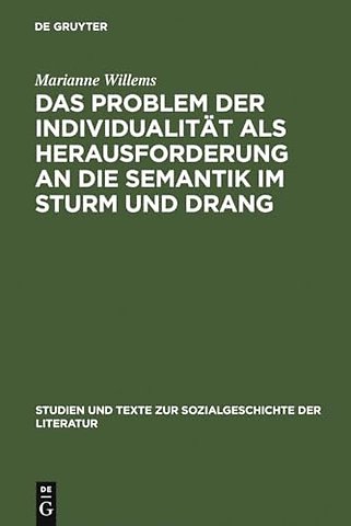 Das Problem der Individualität als Herausforderu – Studien zu Goethes "Brief des Pastors zu ∗∗∗ an den neuen Pastor zu ∗∗∗", "Götz von Berlichingen"